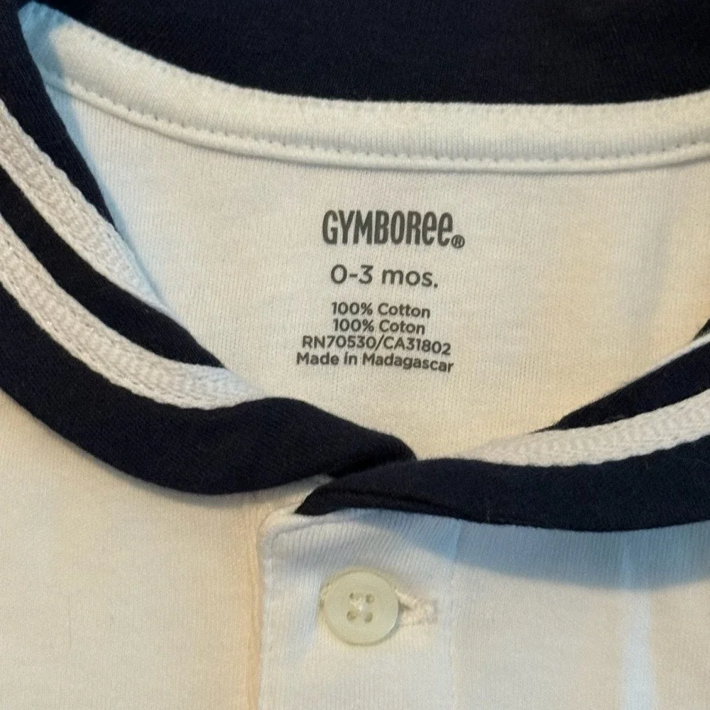 Gymboree Baby Boy 3pc Nautical Sailor Set Overalls Bodysuit Hoodie 0-3M NWT